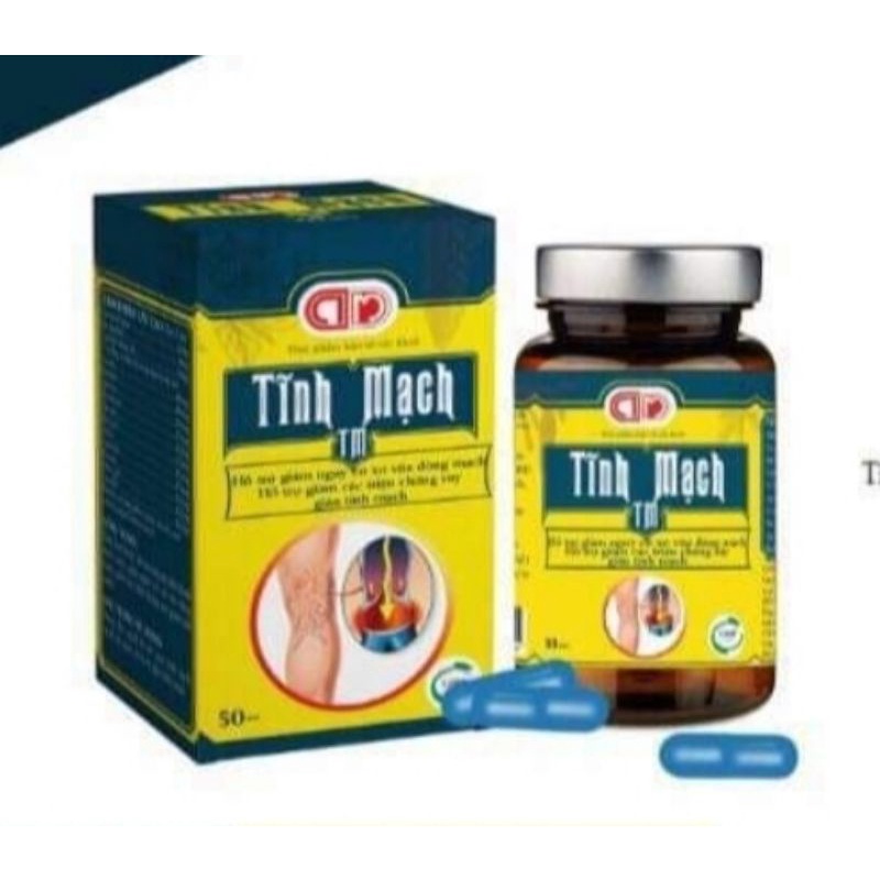 TĨNH MẠCH TM - Hỗ trợ người bị suy giãn tĩnh mạch - Lọ 50 viên