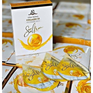 Tắm trắng collagen x3 mix saffron hộp 3 gói