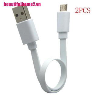 Set 2 dây cáp sạc dữ liệu micro usb dài 20cm tiện dụng