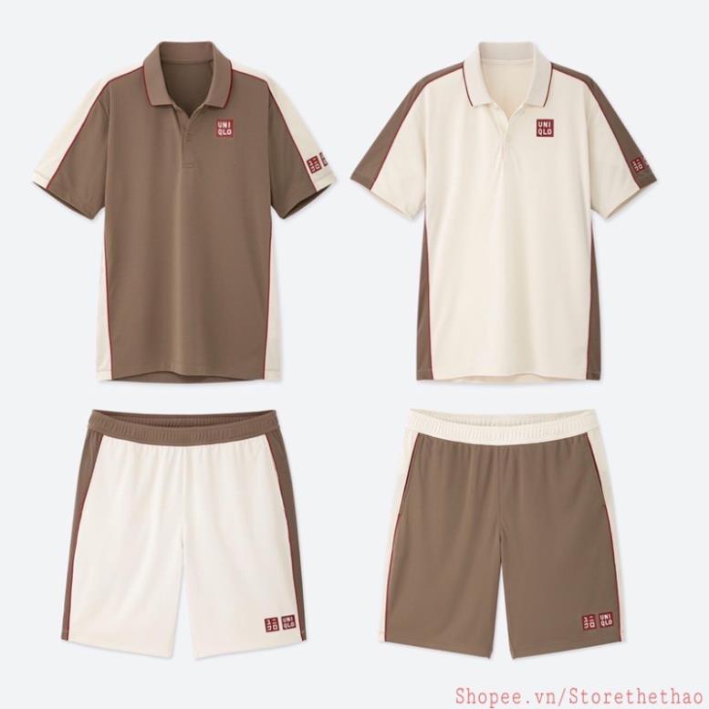 Bộ Quần Áo Thể Thao Nam Uniqlo Tennis Federer Doha Open !