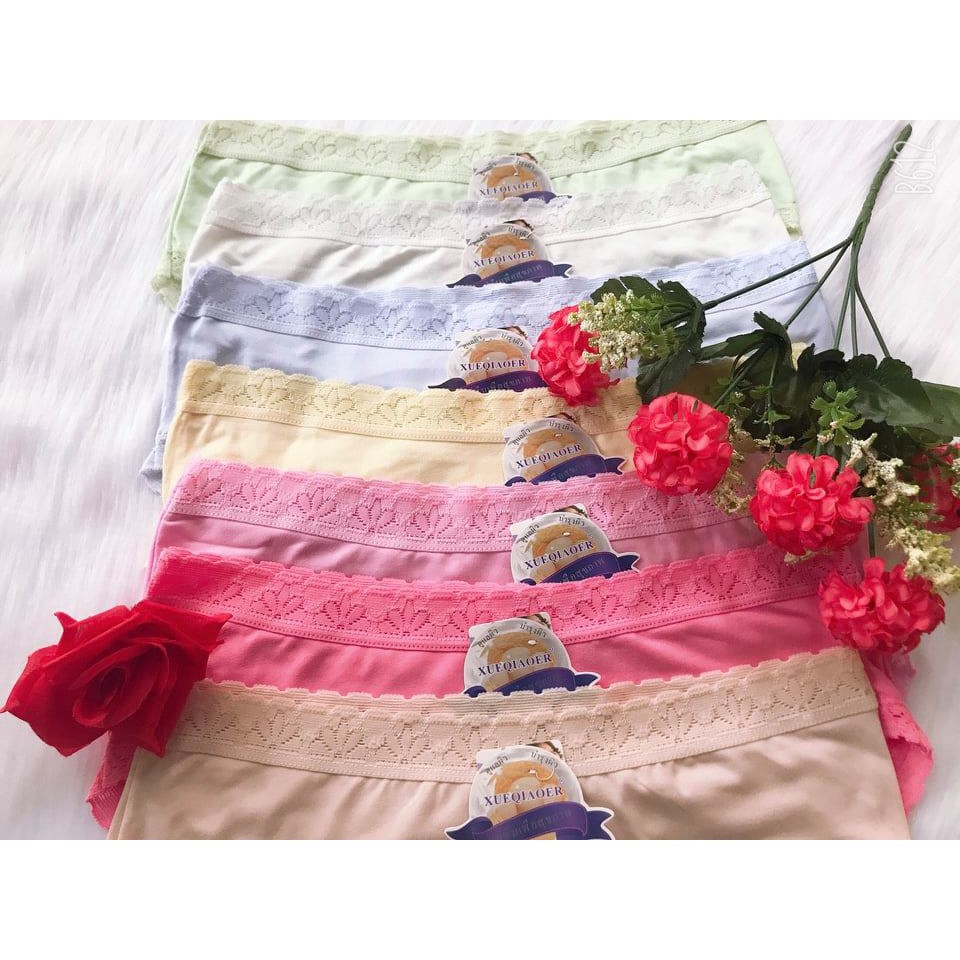 Quần Lót Nữ Cotton Viền Hoa