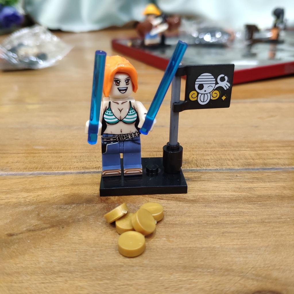 [mẫu hot] Bộ đồ chơi xếp hình lắp ghép lego one piece shank nami franky chopper luffy sanji zoro brook onepiece