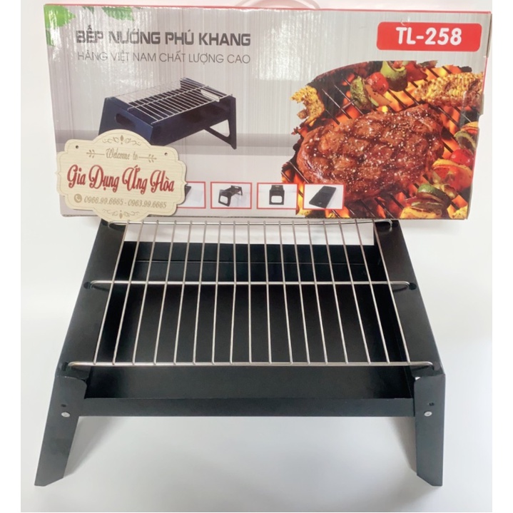 Bếp nướng than hoa BBQ ngoài trời cao cấp