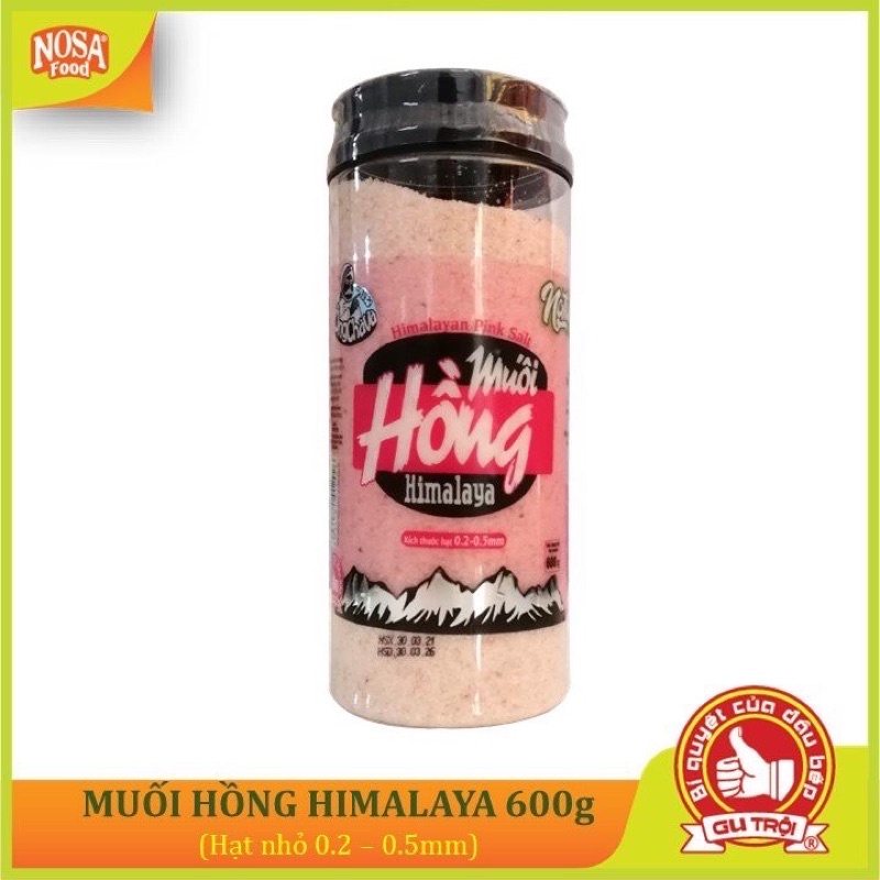 MUỐI HỒNG HIMALAYA ÔNG CHÀ VÀ hạt nhỏ 600g