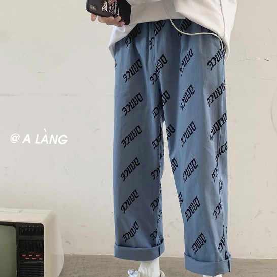 Quần thể thao in chữ thời trang cho nam