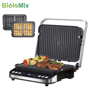 Máy làm bánh kiêm nướng 3 trong 1 biolomix bcg02d - công suất 2000w - bảo hành 12 tháng