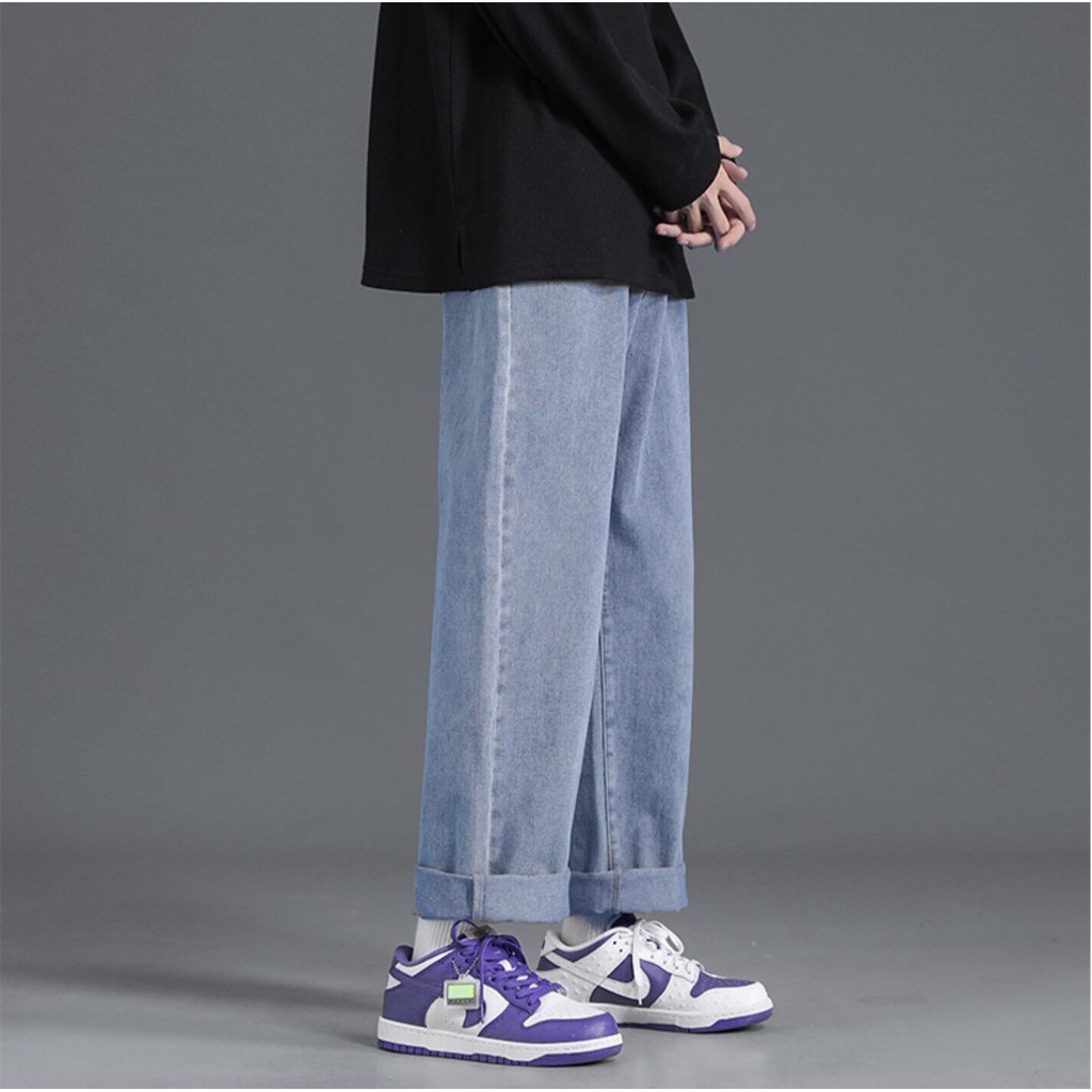 Quần Jeans, baggy jean đen nam ống suông, rộng, hottrend 2021 | BigBuy360 - bigbuy360.vn