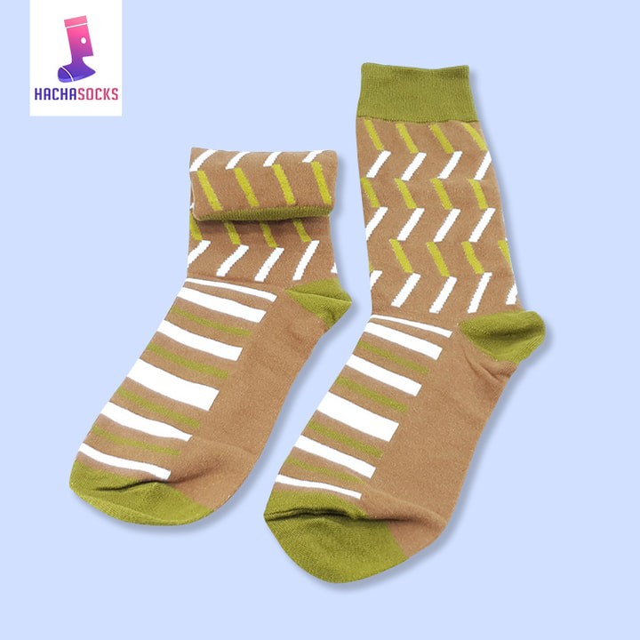 Vớ Tất Nam Họa Tiết Thêu Đẹp Hình Thức Ăn, Trái Cây, Polka Dot