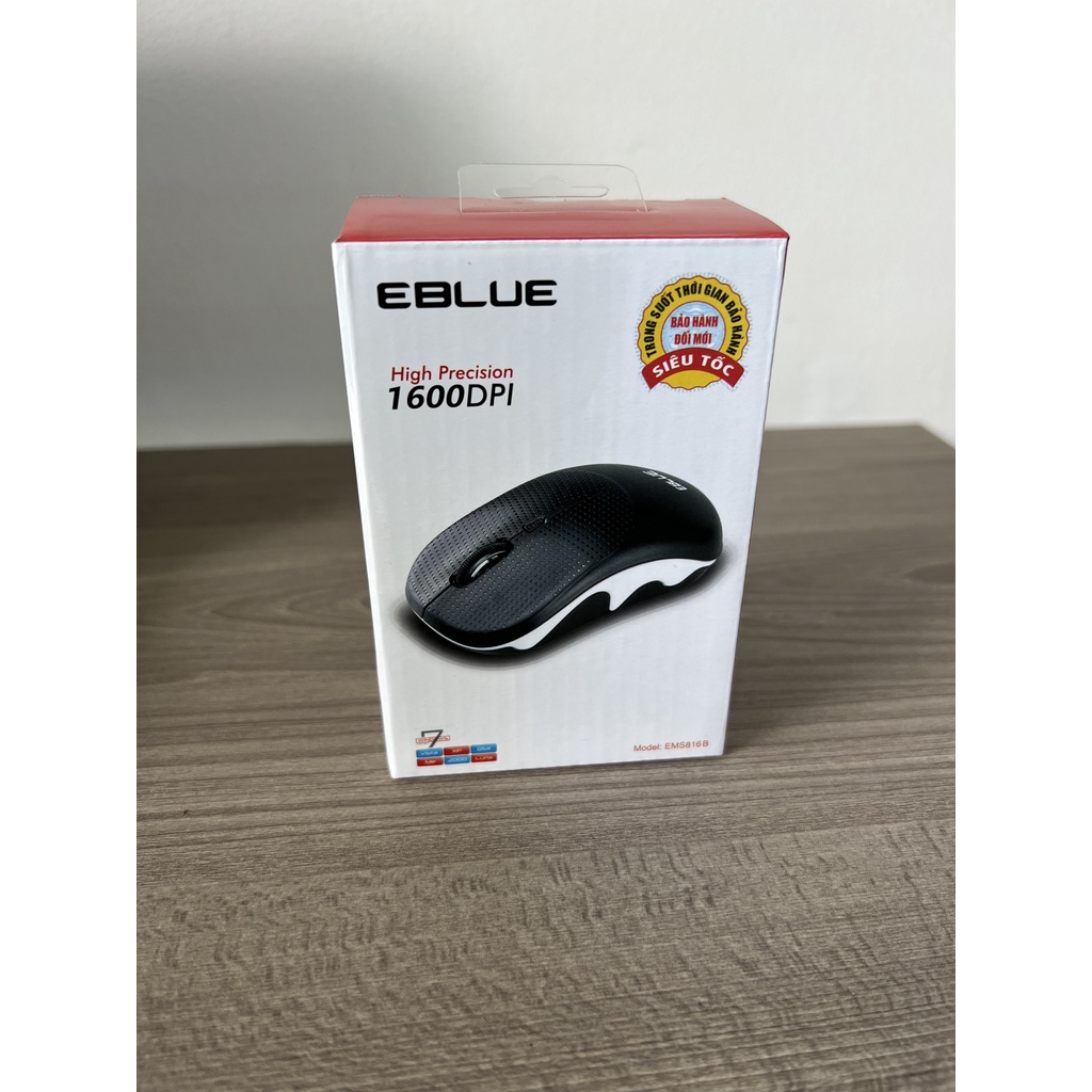 Chuột không dây EBLUE EMS816 Chính hãng, bấm êm, chạy mượt