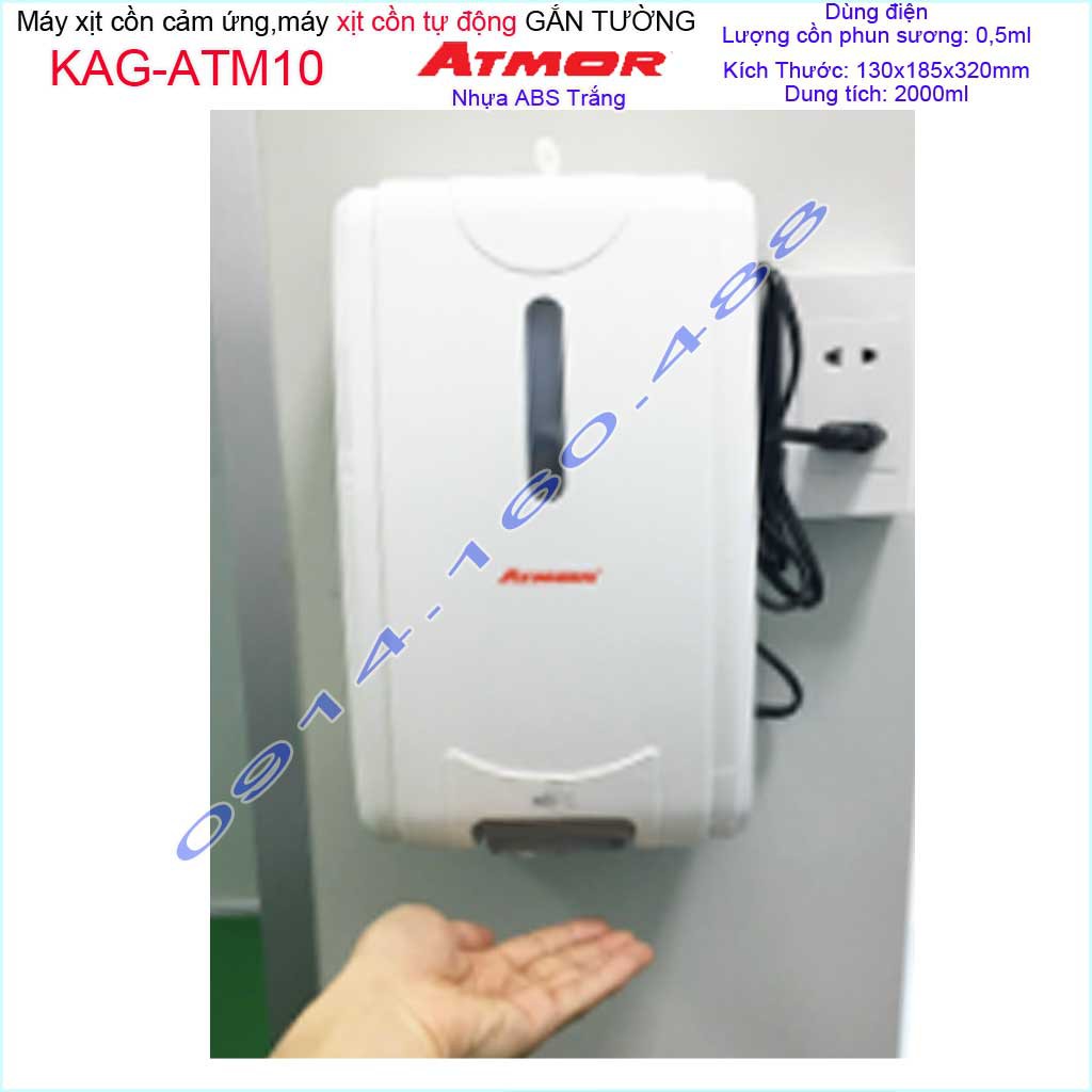 Máy xịt cồn cảm ứng Atmor KAG-ATM10, Máy phun cồn tự động 2 lít cao cấp dùng điện