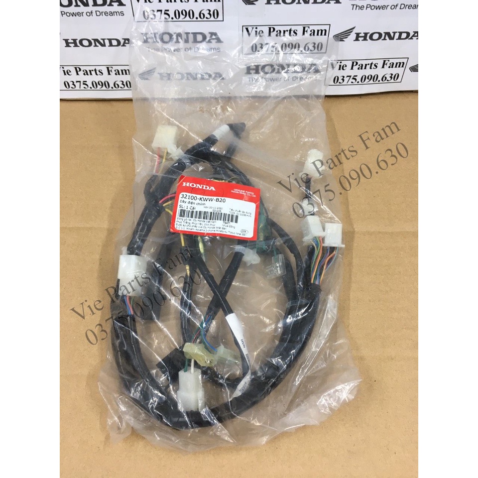 Bộ dây điện sườn Wave S110, RSX 110 , hàng chính hãng Honda mới 100%