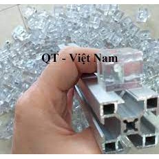 Block Gắn Mica Miếng Gá Vách Phụ Kiện Nhôm Định Hình