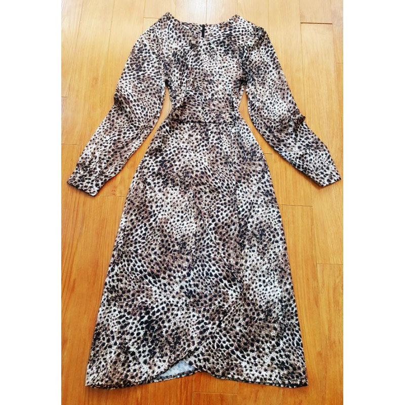 Đầm da beo sz XL