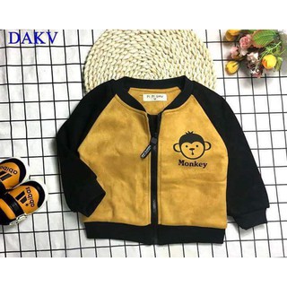 ÁO KHOÁC BÉ TRAI MẶT KHỈ