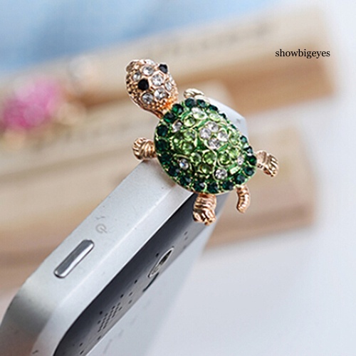 Nút Bịt Chống Bụi Lỗ Cắm Tai Nghe 3.5mm Hình Chú Rùa Đáng Yêu Cho Iphone Samsung Galaxy