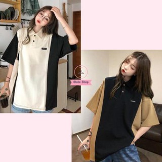 Áo Polo Nam Nữ, Áo Phông Unisex Form Rộng Tay Lỡ Freesize 40kg - 55kg  ྇
