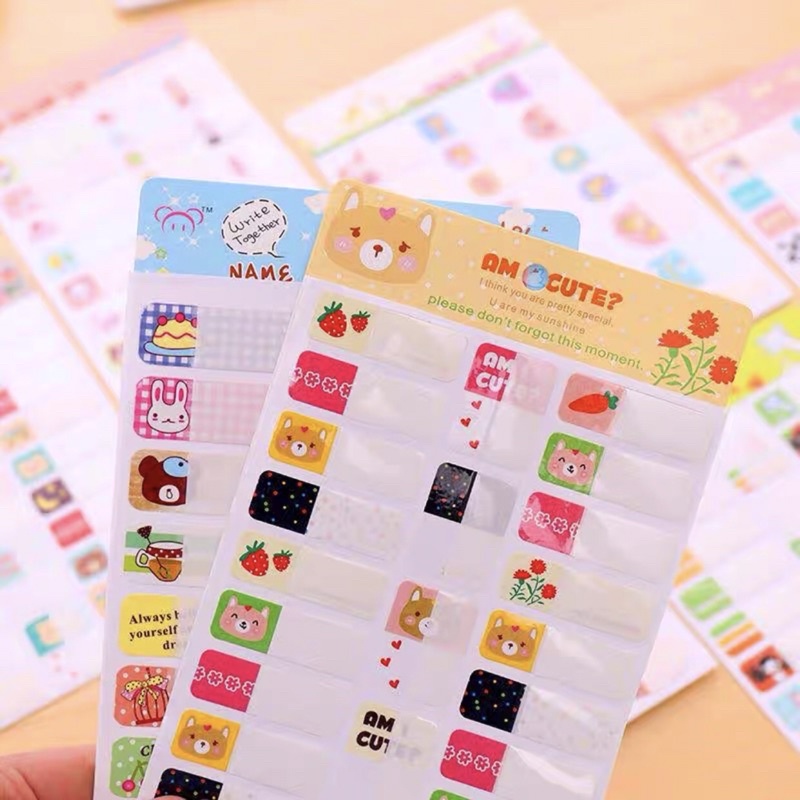 🌸 Name sticker - Miếng dán ghi họ tên 🌸