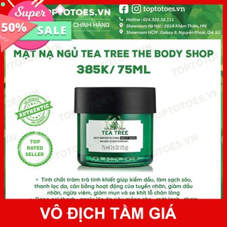 XẢ HÀNG Mặt nạ ngủ The Body Shop Tea Tree Anti-imperfection Night Mask ngừa và giảm mụn, thanh lọc da, kiềm dầu XẢ HÀNG
