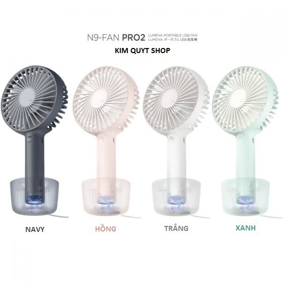 Pin 14h Quạt sạc cầm tay/để bàn Lumena N9-FAN PRO 2 | BigBuy360 - bigbuy360.vn