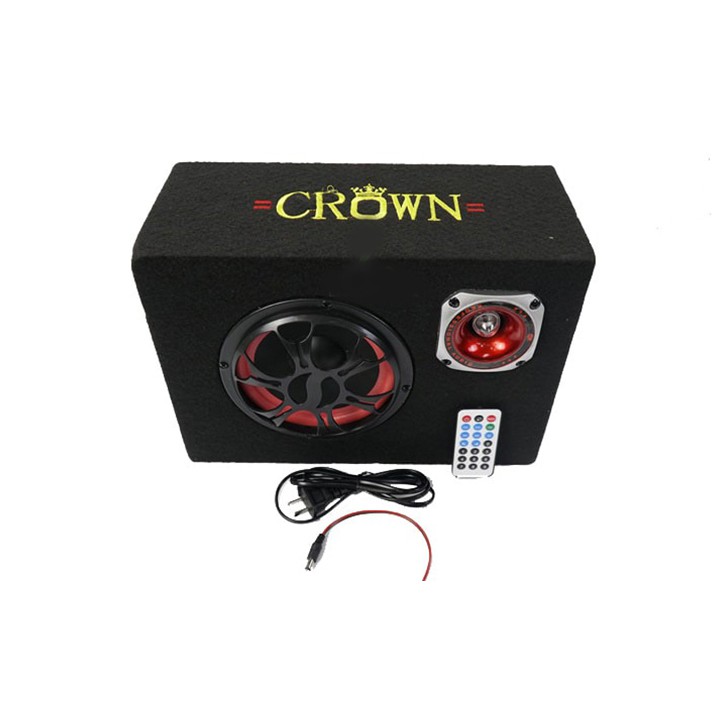 Loa Crown cỡ số 5 hình chữ nhật bluetooth, nghe nhạc bằng thẻ nhớ, usb