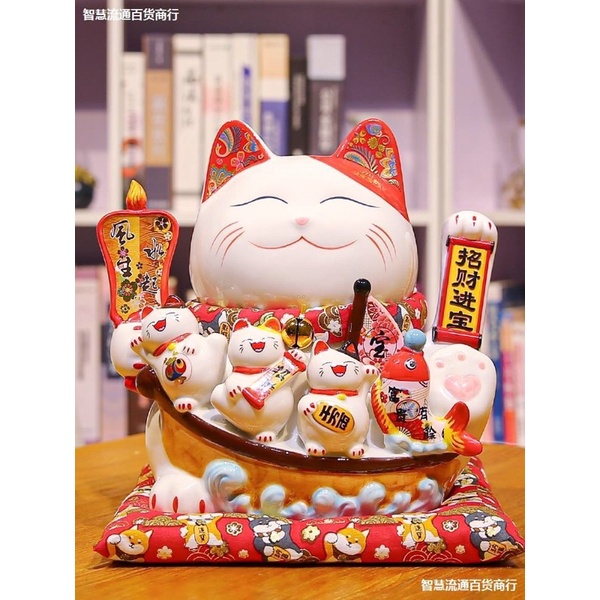 Mèo thần tài, mèo may mắn maneki Neko vẫy tay đủ size
