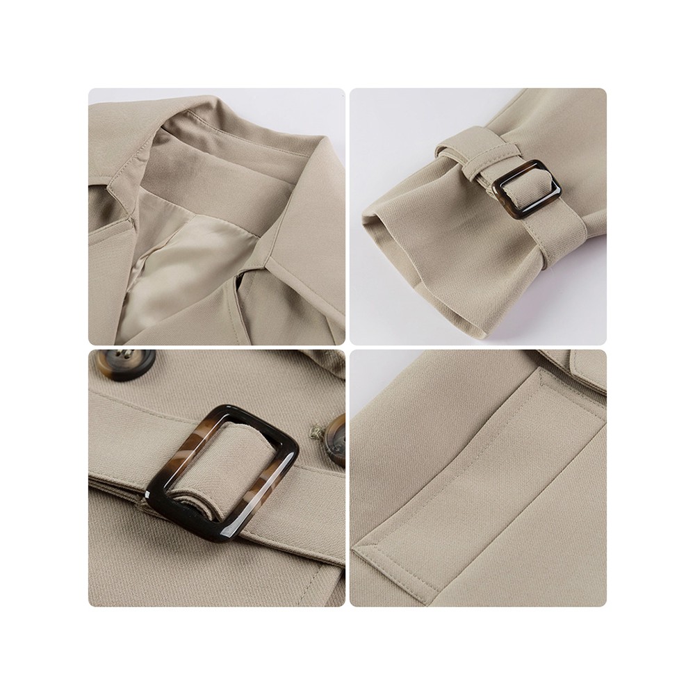 Áo khoác măng tô dáng ngắn áo trench coat - Kèm ảnh thật (HÀNG ORDER) | BigBuy360 - bigbuy360.vn