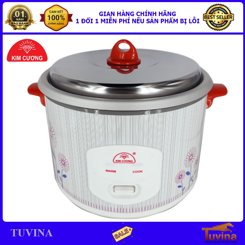 Nồi Cơm Điện Kim Cương 2.2L 2.8L 2.2 Lít 2.8 Lít Nắp Rời - Hàng Chính Hãng