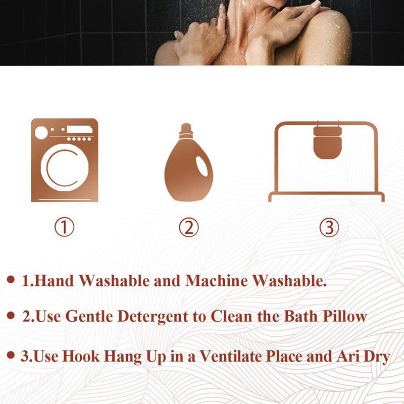 Gối Tựa Đầu Gắn Bồn Tắm Có Giác Hút Chống Trượt Cho Spa / Bồn Tắm Lưng