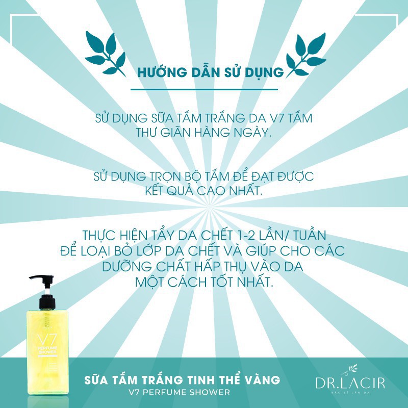 Sữa Tắm Tinh Thể Dr.Lacir - V7 Perfume Shower 012 | BigBuy360 - bigbuy360.vn