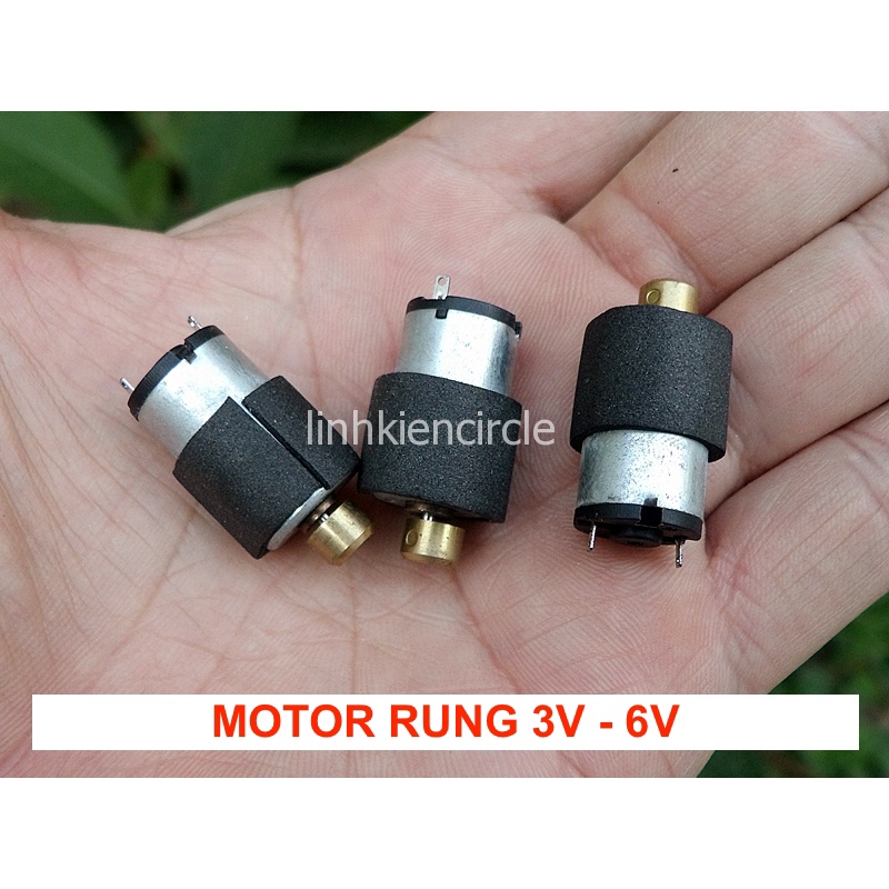 2 Động cơ rung siêu nhỏ mới 100% Động cơ 1220 DC 3V - 6V cho máy mát xa làm đẹp - LK0393