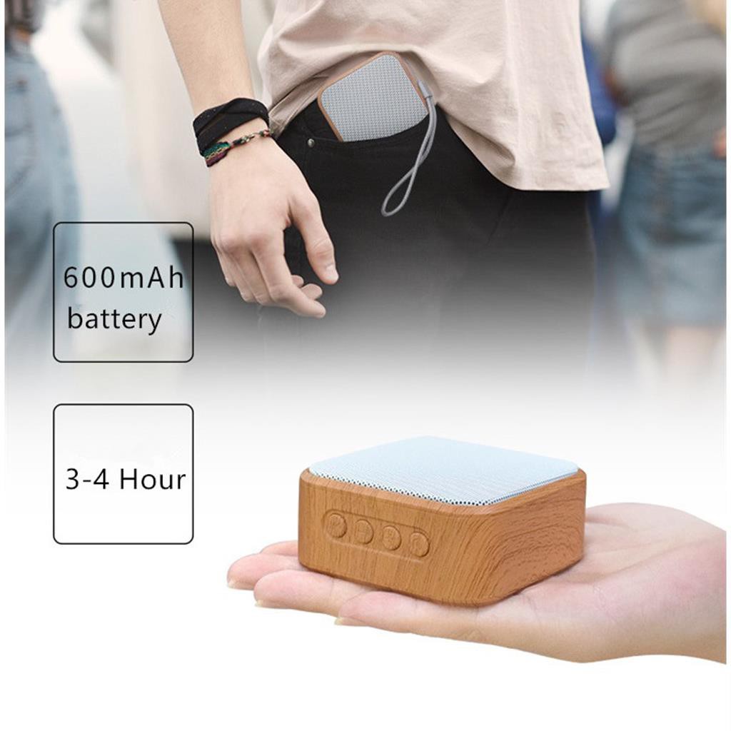 Loa Bluetooth Mini Không Dây A70 Vỏ Gỗ Loa Di Động Loa Không Dây Loa Vi Tinh , Bass mạnh, Pin trâu -DC3900