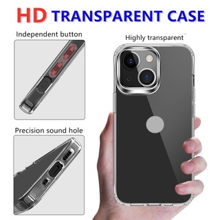 Ốp điện thoại PC cứng trong suốt chống sốc thích hợp cho iPhone 13 12 Mini 11 Pro Max XS Max XR X 7 8 Plus SE 2020
