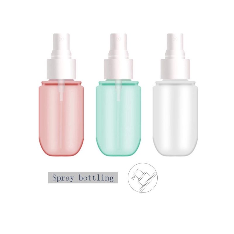 40/60ml Portable Water Transparent Empty Spray Bottles/Plastic Bathroom Push Lotion Bottle/Travel Tools Cosmetic Remover Refillable Bottling Container