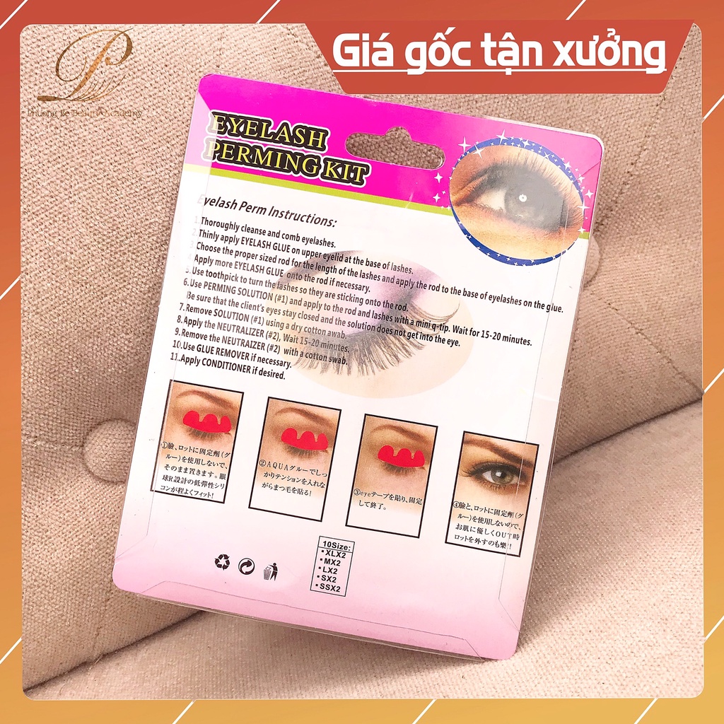 Trục uốn mi silicon 3d 6d đủ size S M M1 M2 L loại rời hàng chuẩn theo set uốn mi Lash Lift