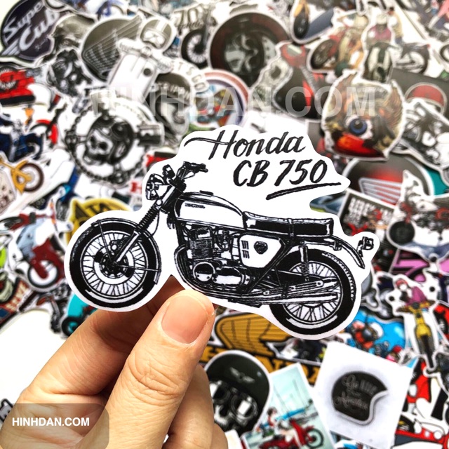 Sticker XE CUB decal hình dán tem dán chống nước trang trí xe, laptop, nón bảo hiểm