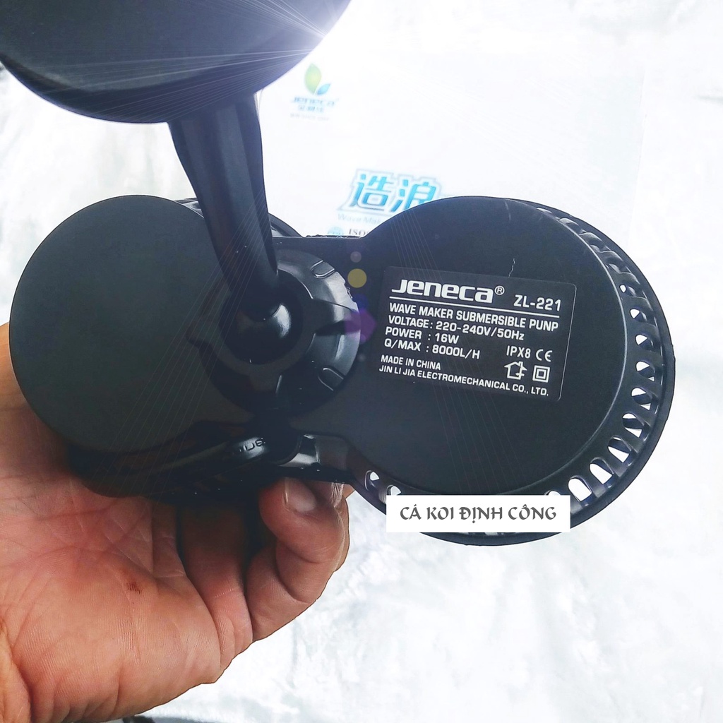 Máy Thổi Luồng 2 đầu - Tạo sóng Jeneca ZL 221 cho hồ cá cảnh - bể cá cảnh