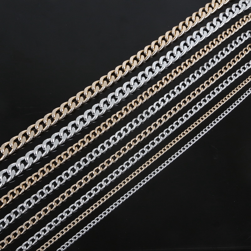 Vòng chuỗi đeo cổ mạ rhodium/ vàng/ nhôm 4 kích cỡ dành cho làm trang sức tiện lợi