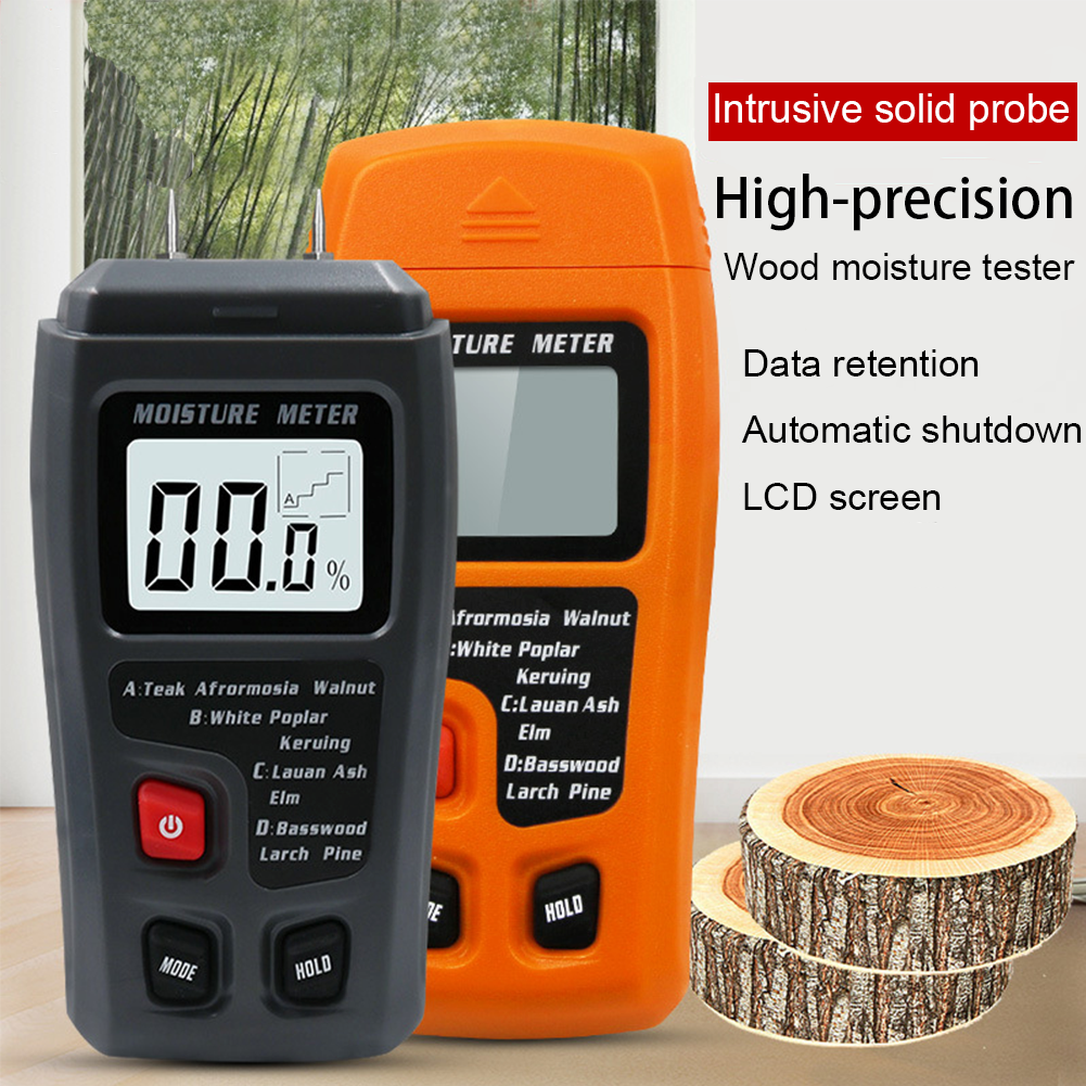 🌸HN Máy đo độ ẩm gỗ có độ chính xác cao cầm tay Máy đo độ ẩm Mật độ Máy đo điện kỹ thuật số Dụng cụ đo