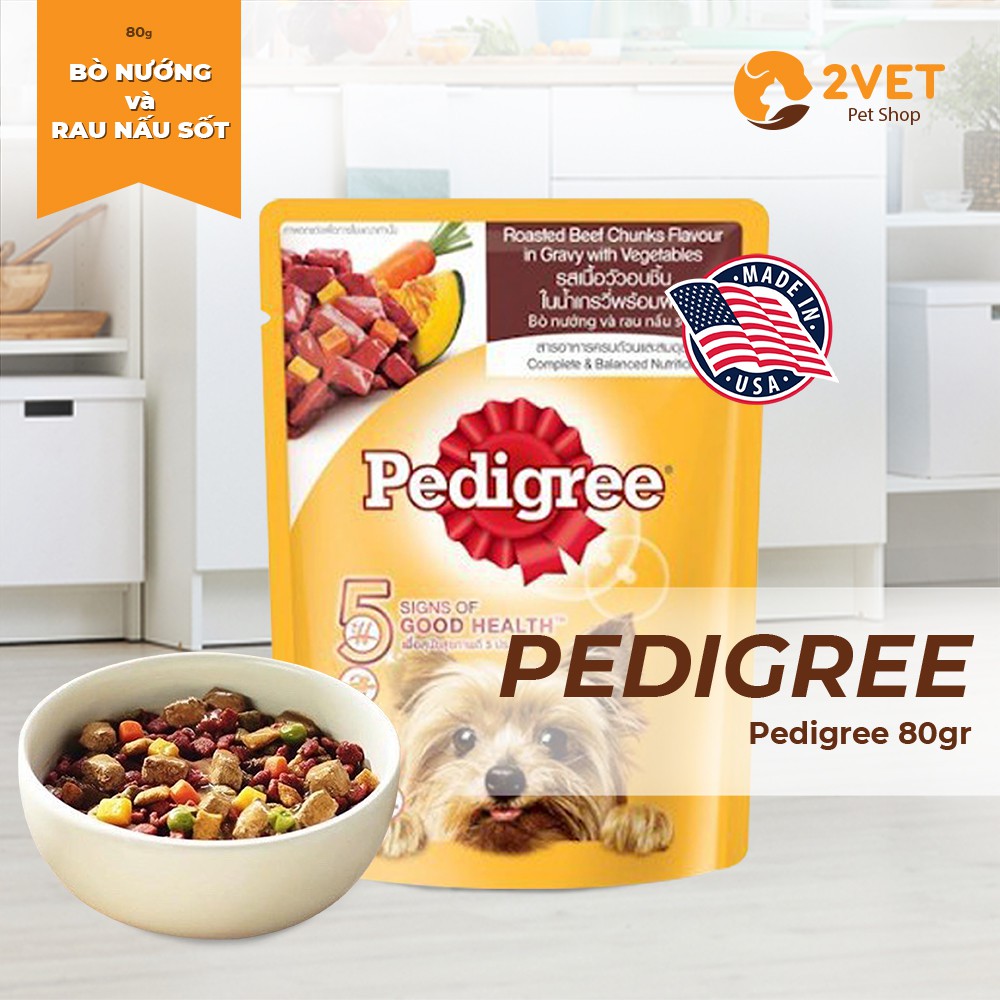 Pate Cho Cún Yêu Pedigree – Thức Ăn - Đồ Ăn Vô Cùng Hấp Dẫn Cho Thú Cưng - Gói 80G