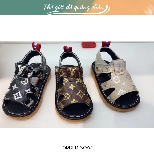 Giày SANDAL Tập Đi Cho Bé Trai Và Gái -Phát Tiếng Kêu- Đế Chống Trơn -Hàng Quảng Châu Cao Cấp (2030)
