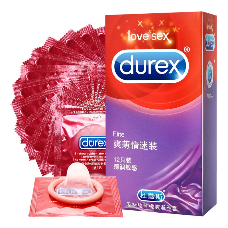 Hộp 12 gói bao cao su Durex
