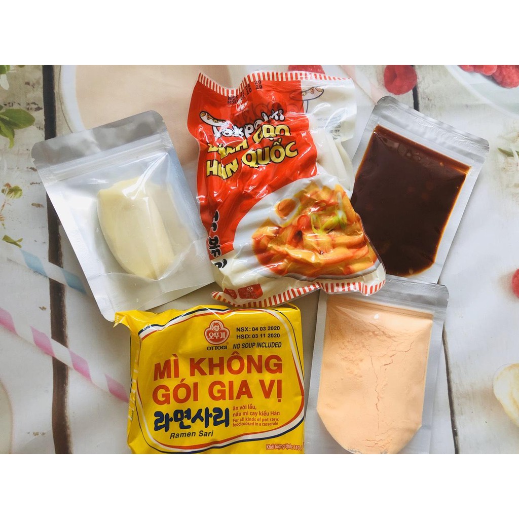 Combo bánh gạo green food siêu hấp dẫn ( 500 bánh gạo thỏi, sốt, phô mai mozzarella, mì không gia vị, bột phô mai)