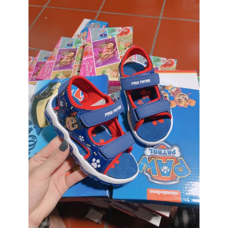 🐶Giày sandal bé trai size 25 [Có đèn] Paw Patrol