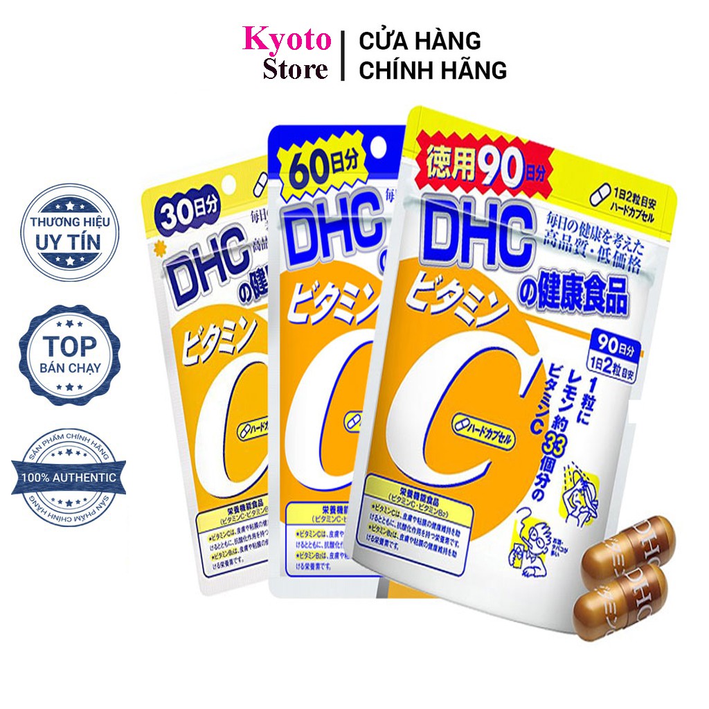 Viên Uống DHC Bổ Sung Vitamin C Nhật Bản 60v/gói và 180v/gói