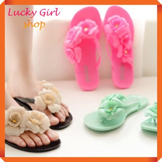 [CÓ BIG SIZE] Dép Nữ Xỏ Ngón Thời Trang 3 Hoa Hồng Xinh Xắn Size 36-41 - LUCKY GIRL SHOP NHA TRANG