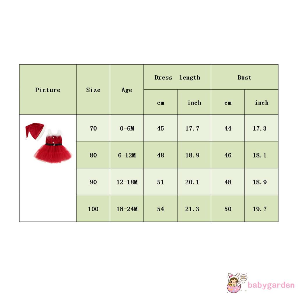 Đầm Xòe Không Tay + Mũ Giáng Sinh Xinh Xắn Cho Bé Gái