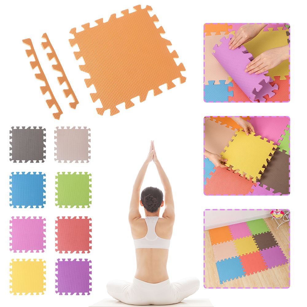 Bộ 1/3 Thảm Xốp EVA Mềm Lót Sàn Ghép Nối Liền Nhau Cho Bé Tập Yoga/Gym