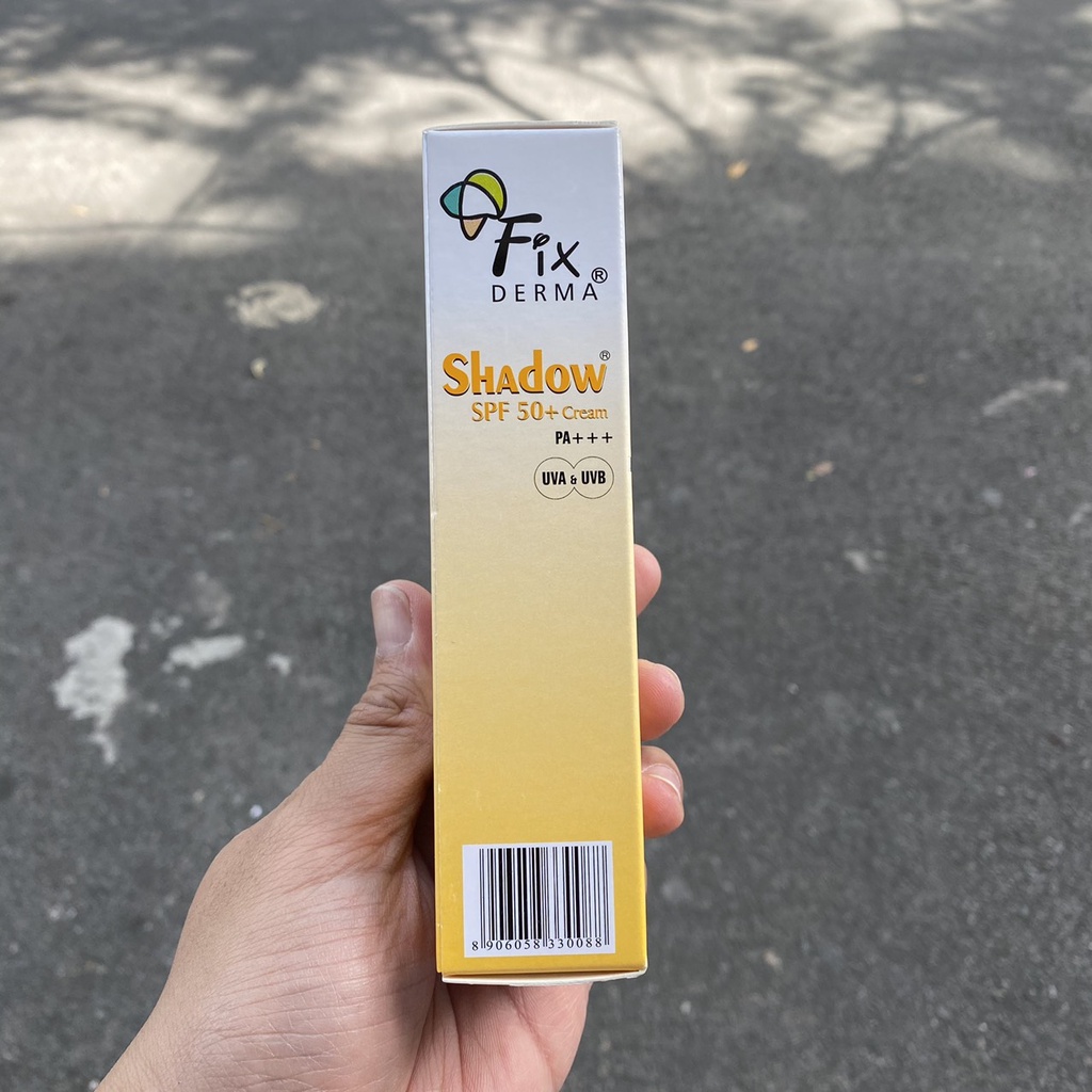 [Tặng máy phun sương] Fixderma Kem chống nắng Shadow SPF50+ Cream 75g - dành cho mọi loại da đặc biệt da nhạy cảm