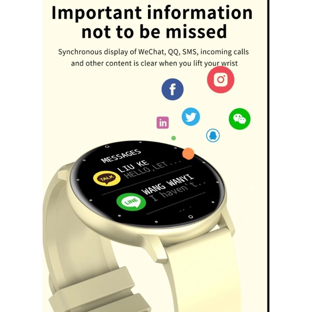 Đồng Hồ Thông Minh ZL02D Smart Watch  Nam Nữ Theo Dõi Chỉ Số Tập Thể Thao Đo Nhịp Tim Chống Thấm Nước Kết Nối Điện Thoại