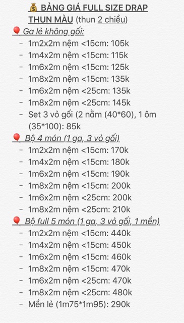 Bộ drap thun màu trơn (1ga 3 vỏ gối) | BigBuy360 - bigbuy360.vn